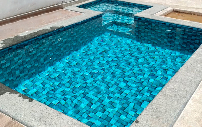 Confecção de Bolsões em piscinas de Vinil